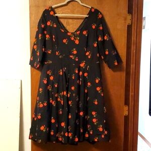 Black Scoop Neck Dress